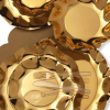 Piatto oro lucido linea "petalo", confezione da 10 pezzi