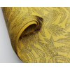 Carta regalo ecopaglia beige, riciclabile, fantasia "Felce", in fogli formato 70 x 100 cm , confezione da 25 pezzi