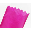 Sacchetto tessuto non tessuto fucsia, bordo smerlato, confezione da 25 pezzi