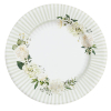 Piatto in cartoncino fantasia Floral White