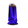 Sacchetto regalo metallizzato blu tinta unita