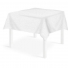 Tovaglia quadrata bianca in tessuto riutilizzabile 150x150 cm