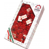 Coccarda adesiva mat color, tinta unita rosso, confezione da 100 pezzi