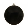 Sfera infrangibile lucida nera, diametro 14 cm