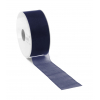 Rotolo nastro organza blu scuro, lunghezza 50 metri