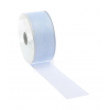 Rotolo nastro organza azzurro chiaro, lunghezza 50 metri