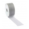 Rotolo nastro organza grigio chiaro, lunghezza 50 metri
