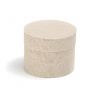 Scatola base rotonda in cotone diametro 4.5cm, altezza 5cm, confezione da 6 pezzi