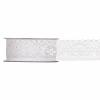 Rotolo nastro Romantic bianco, altezza 30mm, lunghezza 20 metri