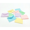 Biglietto e busta mini colori assortiti forti, formato 5.8x7.8cm, confezione da 100/101