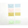Biglietto e busta "Marmorea" colori assortiti tenui, formato 7X11 cm, confezione da 100/100 pezzi