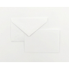 Biglietto e busta "Opalina" colore bianco, formato 9x14 cm, confezione da 100/100 pezzi