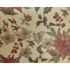 Rotolo carta da regalo millerighe avana, fantasia fiori e agrifoglio, h 1 x 10 mt
