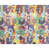 Rotolo carta da regalo millerighe avana, fantasia figure geometriche, h 1 x 10 mt