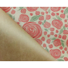 Carta da regalo millerighe avana, fantasia rose rosse a spirale, formato 70x100 cm, confezione da 25 fogli