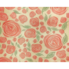 Carta da regalo millerighe avana, fantasia rose rosse a spirale, formato 70x100 cm, confezione da 25 fogli