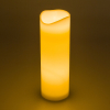 Candela avorio con led luce calda, a batteria, diametro 10 cm, uso interno