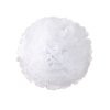 Decorazione pon pon Fluffy in carta bianca, diametro 25cm