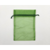 Sacchetto in organza verde scuro con tirante, confezione da 10 pezzi