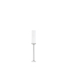 Candelabro in vetro con parafiamma, diametro 12 cm, altezza 70 cm