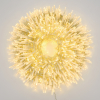 Filo lineare (cluster) 1500 led, luce calda, filo trasparente, uso interno ed esterno, lunghezza 30.5 + 4 metri