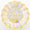 Piatto in cartoncino fantasia Prima comunione, diametro 27cm, confezione da 8 pezzi