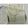 Rotolo nastro retina Veletta oro lurex, lunghezza 25 metri