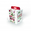 Scatola per confezioni regalo fantasia White Christmas con maniglia superiore, vari formati