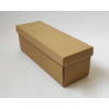 Scatola per bottiglia magnum con coperchio in cartone onda avana, 14x42x14 cm, cartone da 20 pezzi
