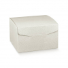 Scatola Segreto automontante base quadrata  in cartone bianco perlato, cartone da 20 pezzi, vari formati