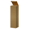 Scatola porta bottiglie magnum in cartone onda avana, 11.5x11.5x39.5 cm, cartone da 25 pezzi