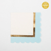 Tovagliolo carta 33x33cm "Baby" chic azzurro, confezione da 16 pezzi