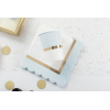 Tovagliolo carta 33x33cm "Baby" chic azzurro, confezione da 16 pezzi