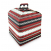 Scatola panettone in cartone con maniglia serie Elegance, 20x20x20 cm, cartone da 50 pezzi