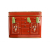 Scatola in latta credenza biscotti di Natale, 14.5x10x10.5 cm
