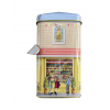 Scatola in latta "Chocolaterie" con tettoia, 12x7.5x15 cm