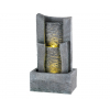 Fontana di roccia con effetto cascata in poliresina, altezza 61 cm