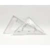 Set Squadre "Deli" 60° e 45° da 33 cm, confezione da 2 pezzi