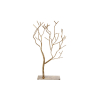 Albero con base in metallo oro, altezza 38 cm