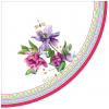 Tovagliolo carta 3 veli smerlato 33x33 cm, fantasia Blossom, confezione da 16 pezzi