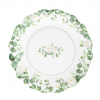 Piatto in cartoncino fantasia Romantic green