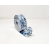 Rotolo nastro decofibra stampa Gipsofila blu, lunghezza 25 metri