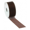 Rotolo nastro organza marrone, altezza 15mm, lunghezza 50 metri