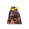 Sacchetto regalo perlato stampa "Paisley" fondo nero, confezione da 50 pezzi