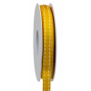 Rotolo nastro in tessuto Stichband con trattini bianchi, altezza 10 mm, lunghezza 15 metri