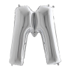 Palloncino lettera argento, altezza 102 cm