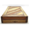 Scatola cantinetta porta 6 bottiglie in cartone fantasia legno rovere, 33.5x56x9 cm, cartone da 10 pezzi