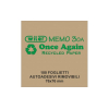 Blocco foglietti adesivi avana, 76x76 mm, confezione da 6 pezzi