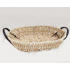 Vassoio ovale Seagrass naturale formato 32x40 cm, altezza 8 cm