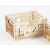 Cassetta in legno naturale Love